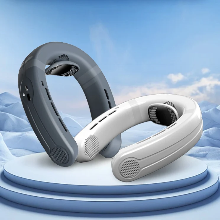 Neck Air Conditioner 4000mah Electric Portable Hanging Semiconductor Refrigerator Cooling Neck Fan For Outdoor Sports Fan