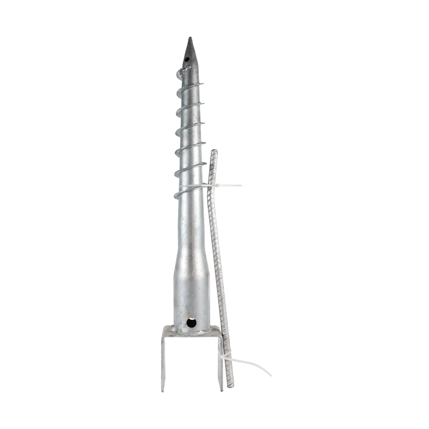 Heavy-Duty 91x150x900 mm Galvanized Helical Ground Anchor Pile Zinc Coating for Securing Wooden Pole Concrete Anchors