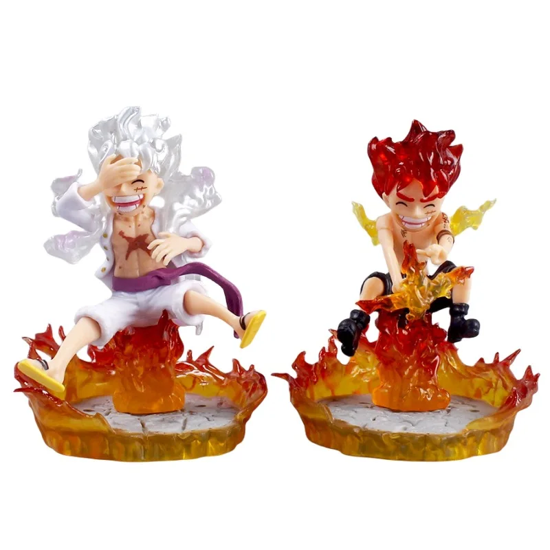 Factory Wholesale Japanese Anime Superior Quality One Pieced 10CM Monkey D. Luffy PVC Action Figures Model Toys for Collection