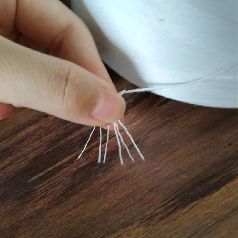 100% Spun Polyester 8S/3 Sack Bag Dyeing Sewing Thread For Bag Closer Machine