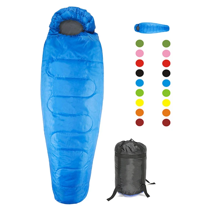 210T Polyester Canvas Sleeping Bag Waterproof Camping Outdoors Mummy Outdoor Bags For
