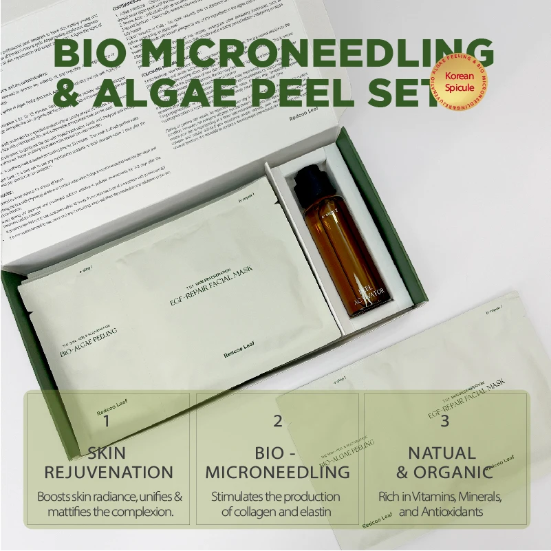 Redcooleaf порошок пилинга водорослей Spongilla Spicules пилинг лечение акне без химической сыворотка