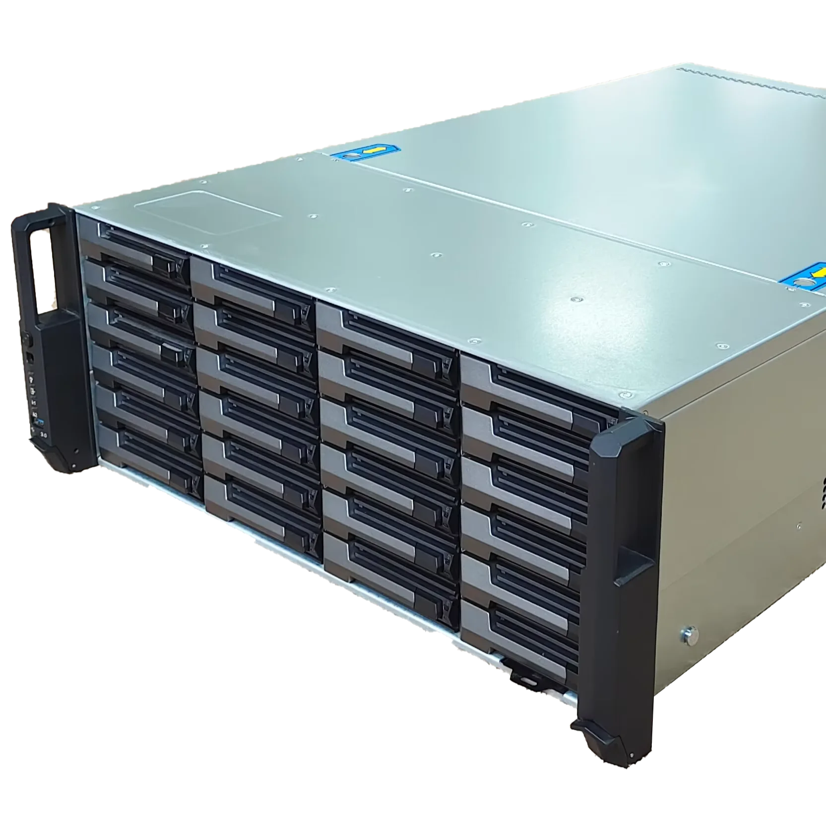 4u 24bays case 12g expander backplane server chassis EEB/ CEB nas storage case ATX and redundant power supply