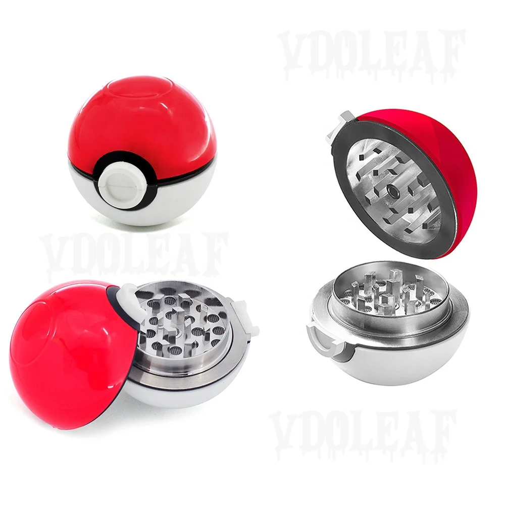 Wholesale 55mm 3 Parts Tobacco Herb Grinder Golf Shape Ball Spice Grinder