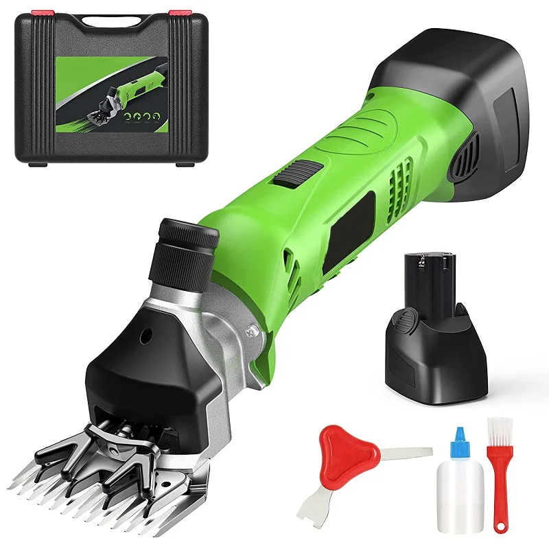Professional Sheep Hair Cutter Machine Portable Cordless battery Electric Clipper Shear Machine For Animal Goat Sheep Horse Wool