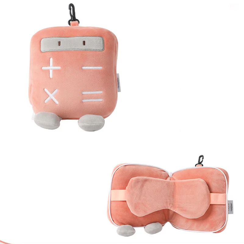 New Cartoon Custom Eye Mask Travel Pillow 2 In 1 Bag Portable Zipper Elastic Rope