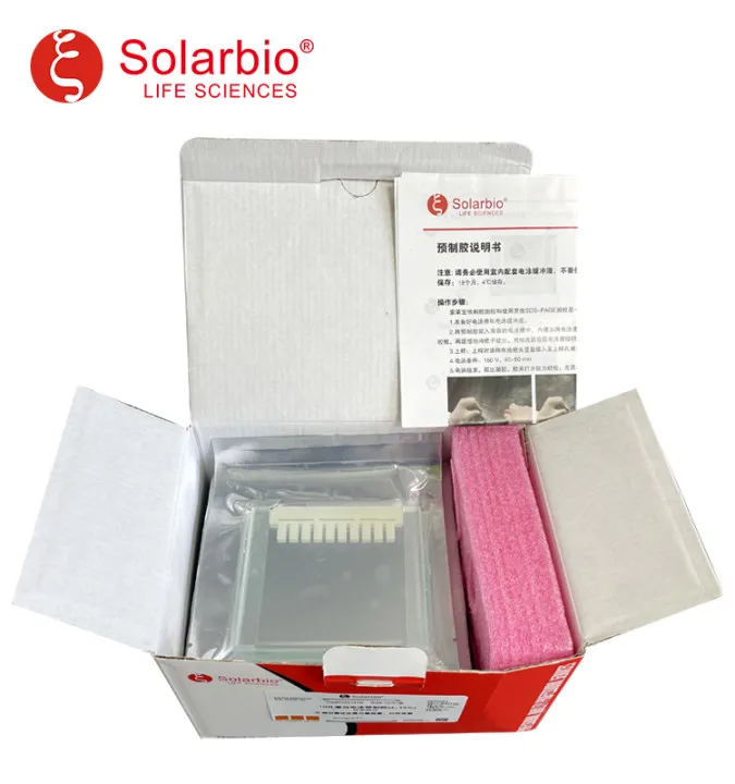Solarbio SDS-PAGE Nuclein Electrophoresis Gel Precast-Gel (Native) 5% 15 wells