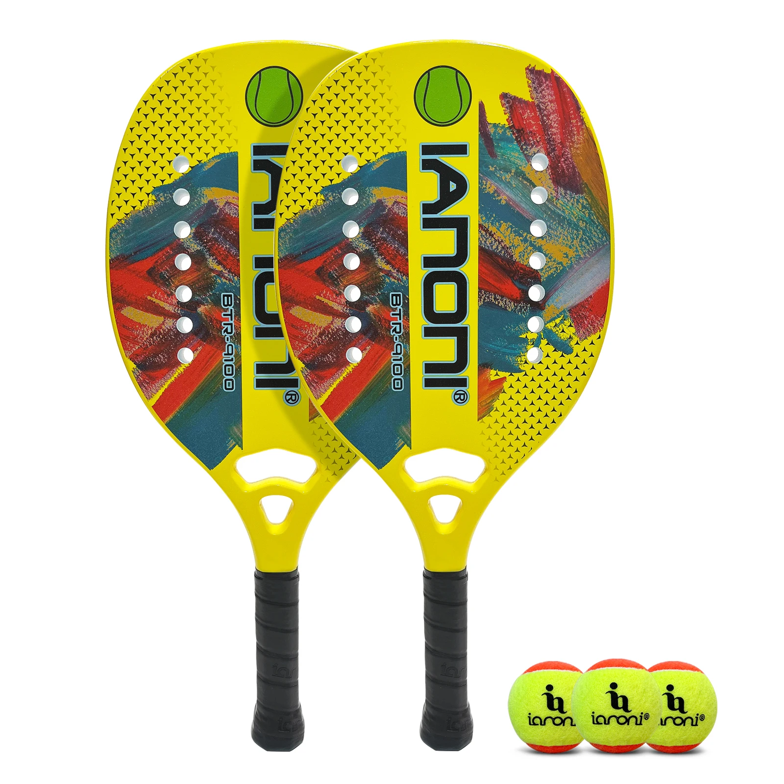 IANONI New Carbon Fiber Tennis Raquetes Beach Carbon Fiber