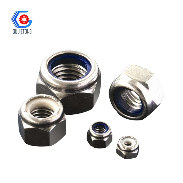 Original multifunctional high-quality M3 M4 M5 M6 M8 M10 din 985 982 white circle blue nylon self-locking nut insert