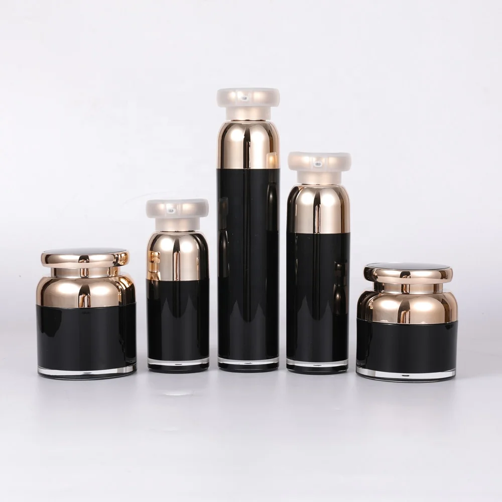 
Wholesale cheap price black cosmetic packaging plastic jar 