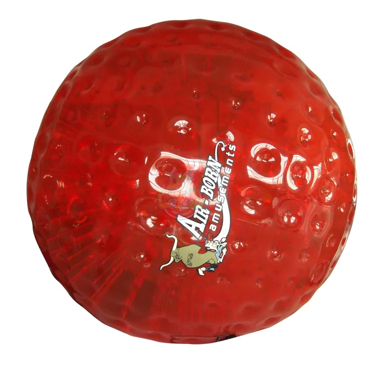 Red TPU Human Ball Waterproof Giant Inflatable Grass Balloons Zorbs For Sale