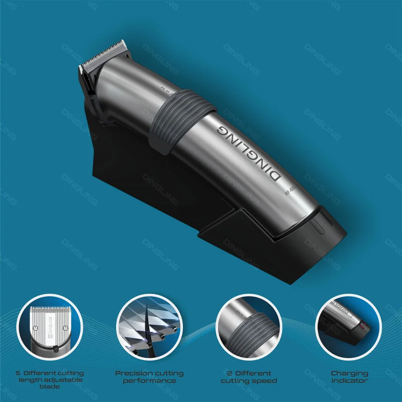 Dingling 609 RF-609 Professional Barber Trimmer New Design High Quality Electric Cut Hair Machine For Men