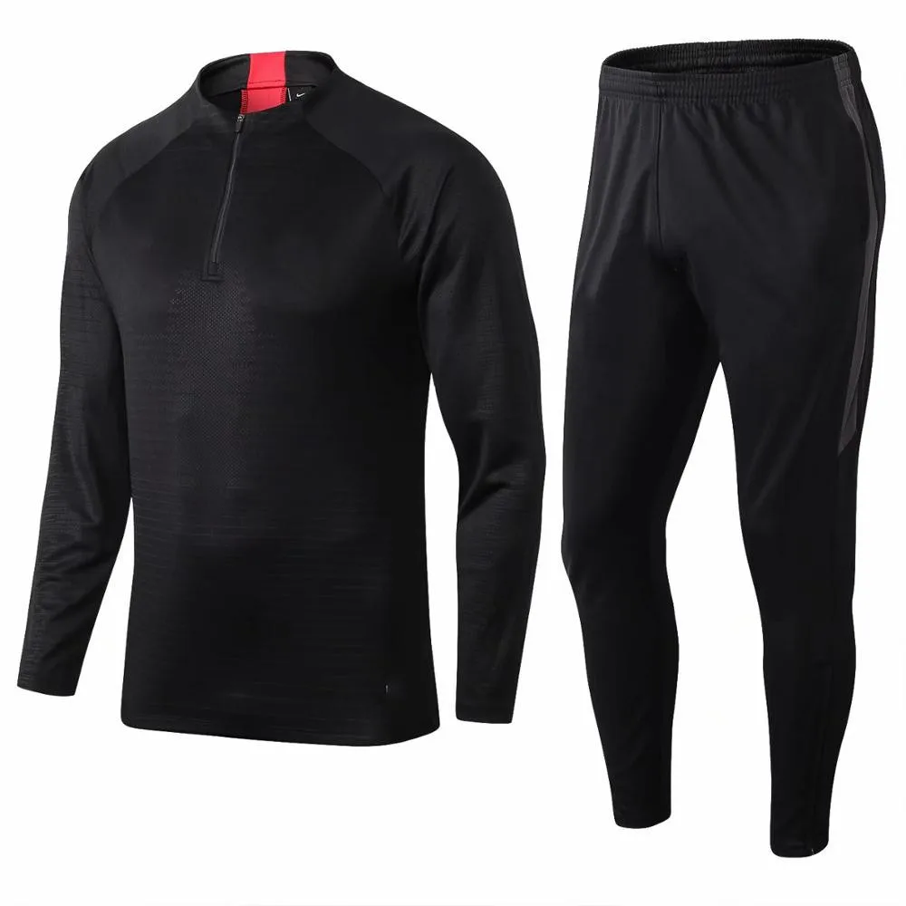
Wholesale Thai quality training suit long sleeve training clothes Club winter sports clothes soccer uniform tracksuit 