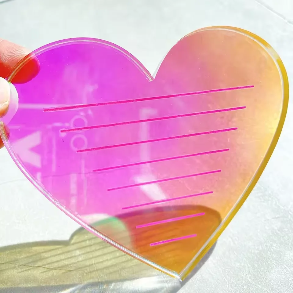 Wholesale Cloud donut Butterfly eyelash tile with magnet pink lash holder pallet acrylic eyelash tile