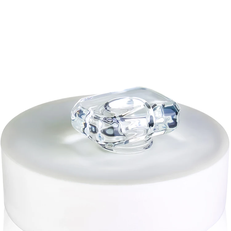 perfume cap transparent glass cap for perfume bottle