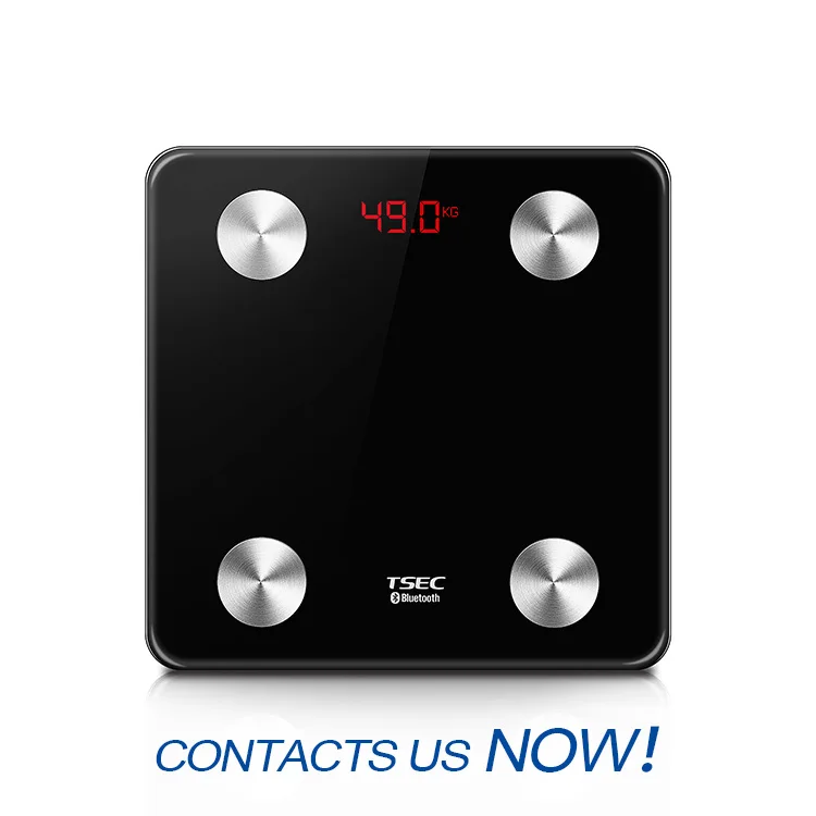 Accept custom order comper  body fat muscle water scale led display digital bathroom weighing body scale