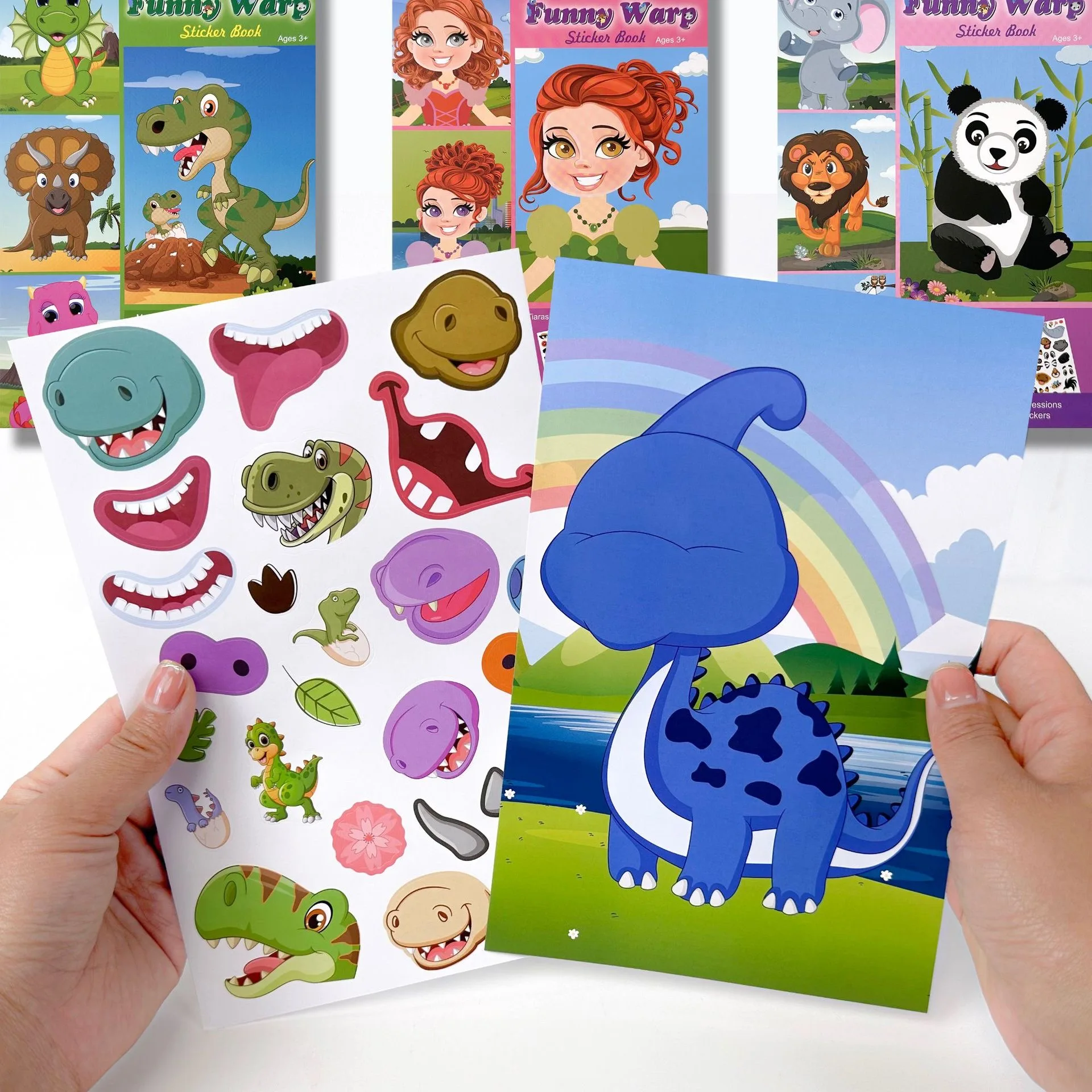 Perfect as Reward&Gift make a Face Stickers Kids Woodland Teaching Party Favor Unique Design animal sticker custom your own face