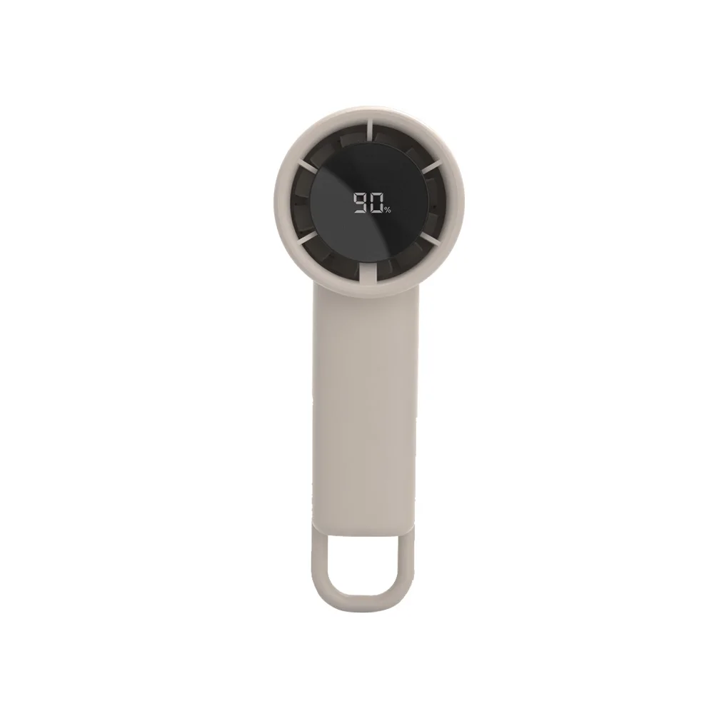 2025 NEW item  customize manufacturer pothook air cooling fan stronger wind LED indicator high speed portable handheld fan
