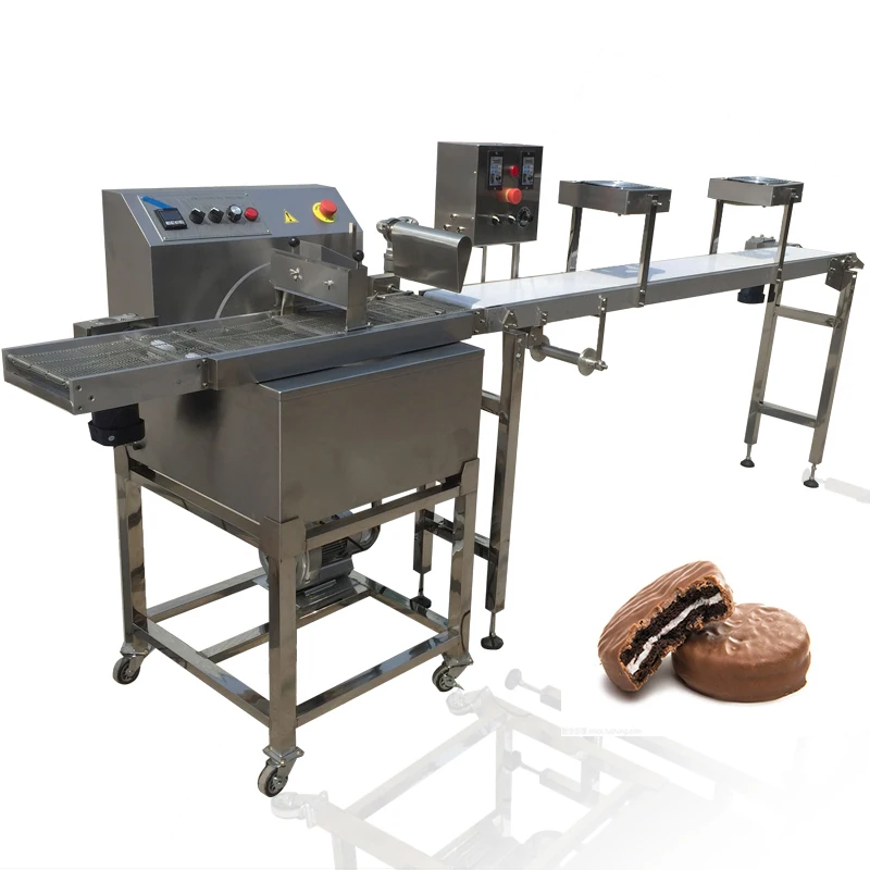 Small Chocolate Melting Tempering Moulding Filling Enrobing Coating Cooling Machine