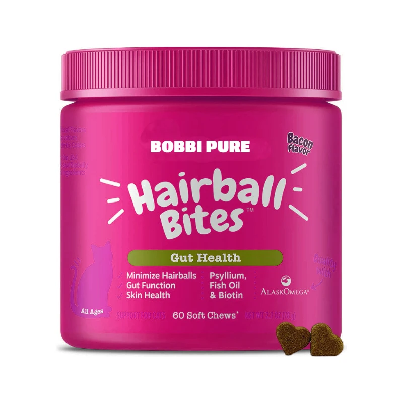 Бесплатный образец функциональная добавка для укусов котелка с Омега-3 рыбий жир EPA & DHA Cat Furball