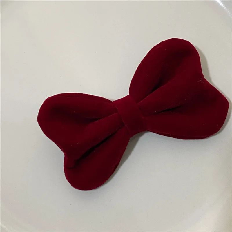 wine red bow DIY mobile phone case Cloth headwear materials Clothing accessories Korea