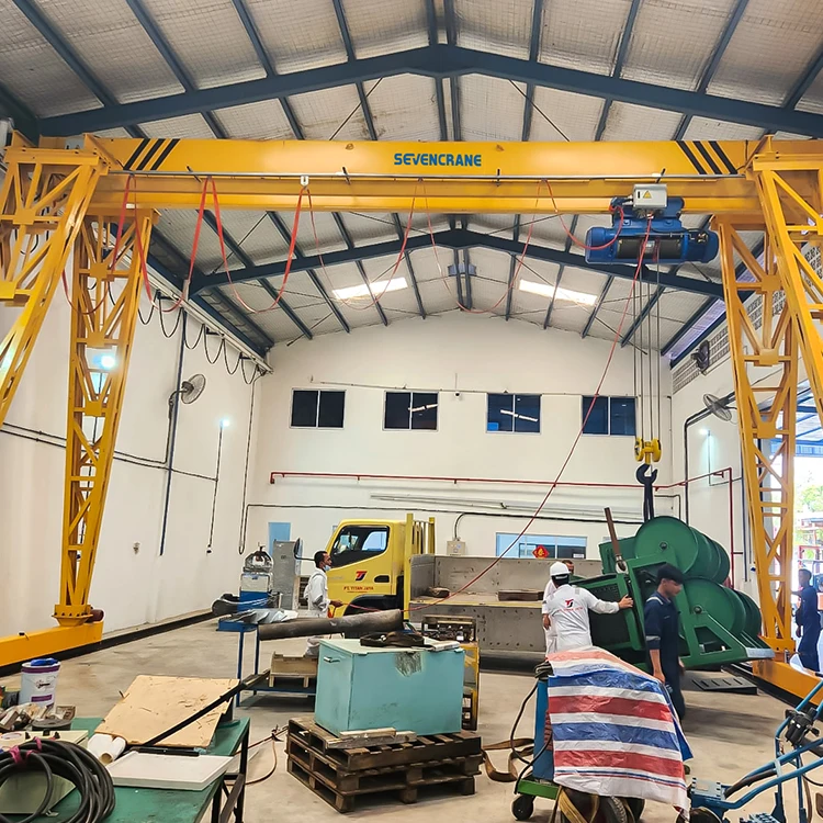 Electric Gantry Crane 1-70 Ton Rated Loading Capacity  10m Max Lifting Height New Condition Electric Gantry Crane