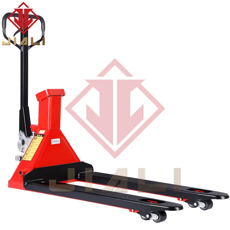 Electronic Forklift Scale Manual Hydraulic Pallet Cow Belt Weighing Forklift pallet truck weighbridge 2 tons