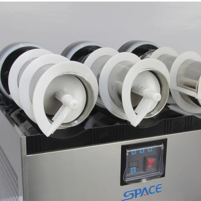 
304 Stainless Steel 3 flavors xrj 15Lx3 commercial 900w slush machines 