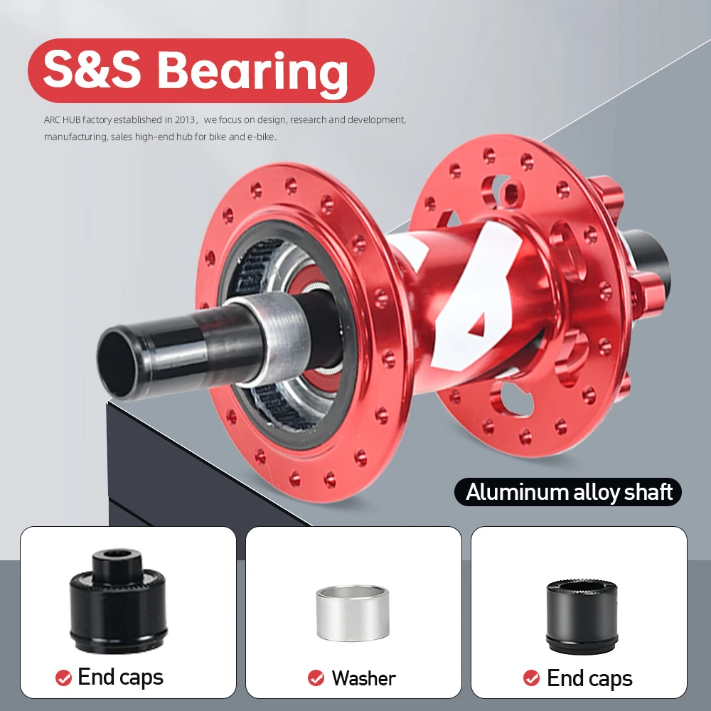 ARC Mountain Bike Hub MT009F/R 6 bearing 28/32/36 Holes 6 Pawls 3 Teeth 114Clicks XD/MS 12 Speeds Bicycle hubs