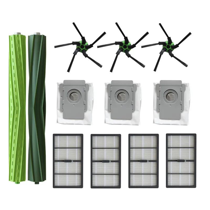 Multi-Surface Rubber Brush Side Hepa Filter Dust Bag Vacuum Cleaner Replacement Parts for S9 9150 plus S9+ 9550