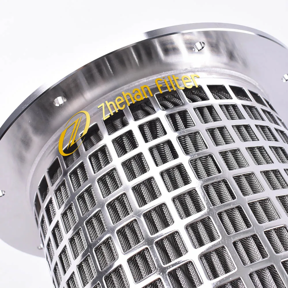 High efficiency with protection layer 100 mesh filter stainless steel pleated oil filter