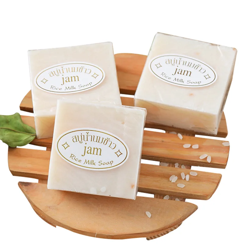 OEM Natural Handmade Rice Milk Soap Bathing Whole Body with Glutathion & Collagen Deep Cleaning Super Strong Whitening Soap