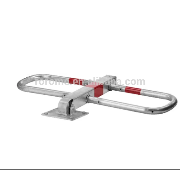 Hot Sale Folding Down Security Car Parking Lock Barrier Bollard Post With Lock