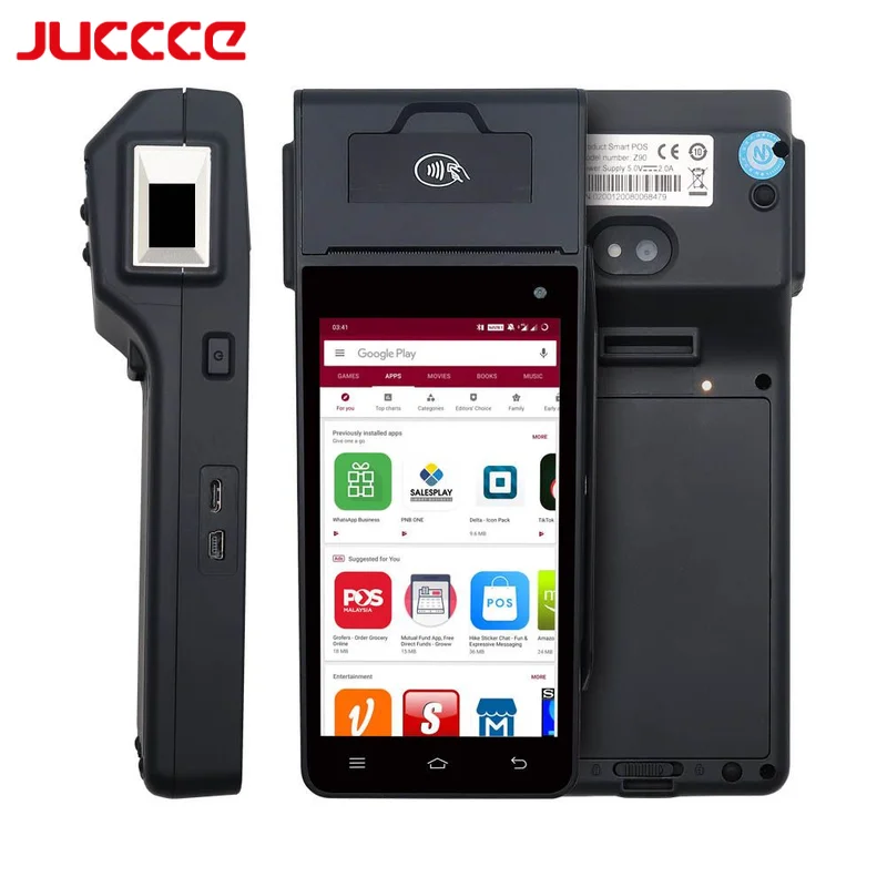 mini android nfc tablet waterproof smart devices payment 58mm 80mm handheld mobile pos terminal machine device