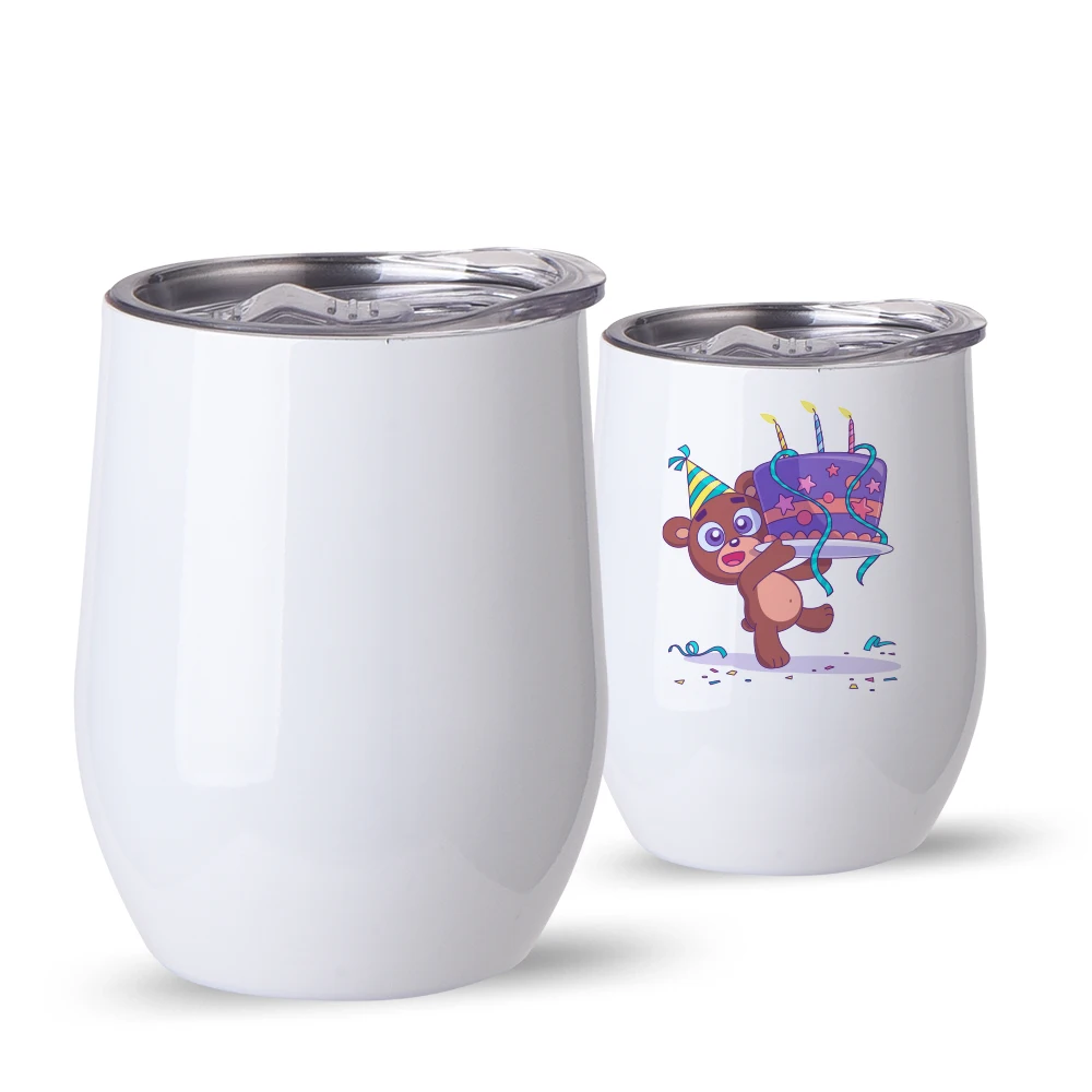 
WB White Blank Sublimation Mug Stainless Steel Heat Transfer Dye Sublimation Blank Travel Coffee Mug for Sublimation 