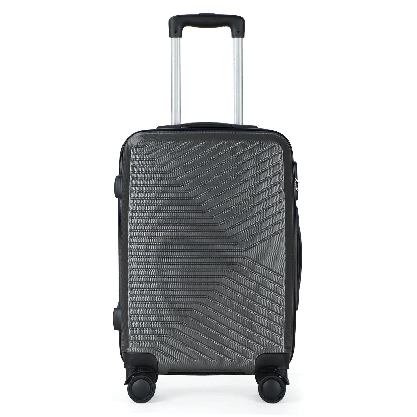 27 Years OEM Factory Japan Design Stopper Caster ABS PC Trolley Luggage Carrying Case Travel Suitcases