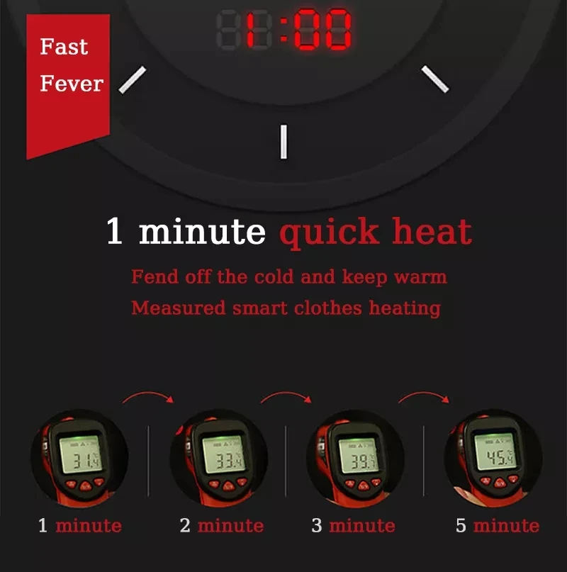 Heated Vest Charging Lightweight Jacket with 9 Heating Zones ororo Body Warmer for Unisex Riding Camping Hiking Fishing Winter