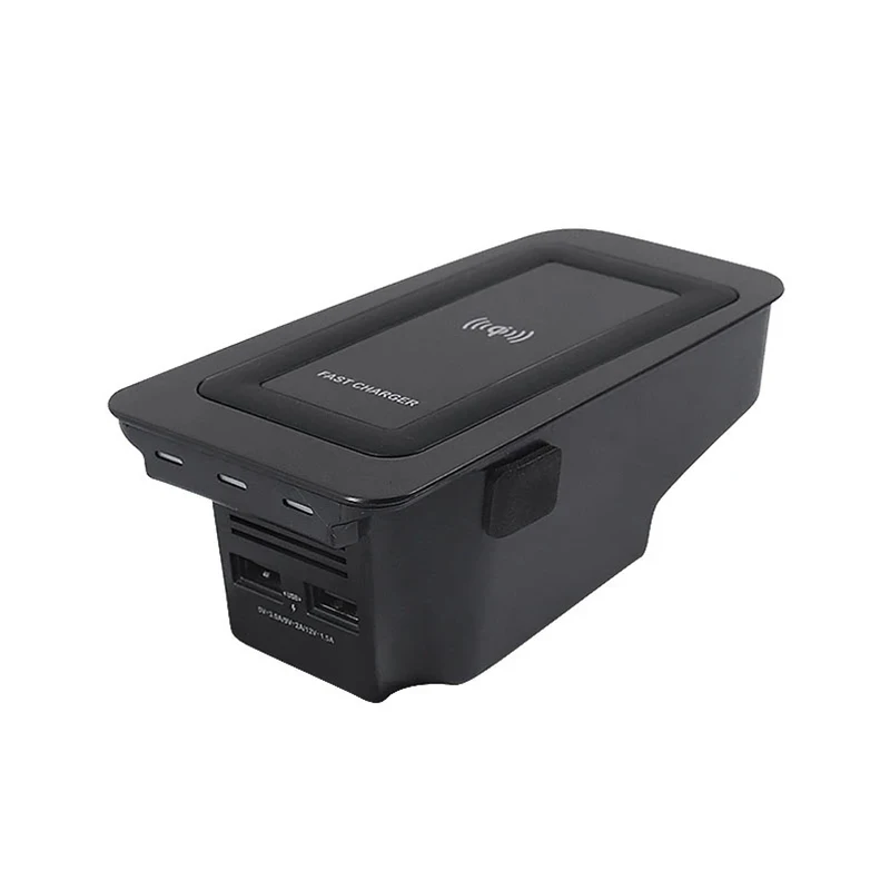 Realsun 10w QI Car Wireless Charger QC3.0 For Volvo XC90 XC60 S90 S60 V90 V60 2019-2021 XC40