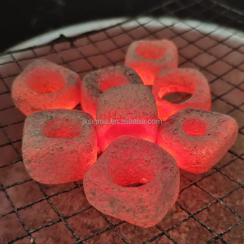 Sigma Long Burning Time high heat value  White Ash Iraq bamboo charcoal shisha