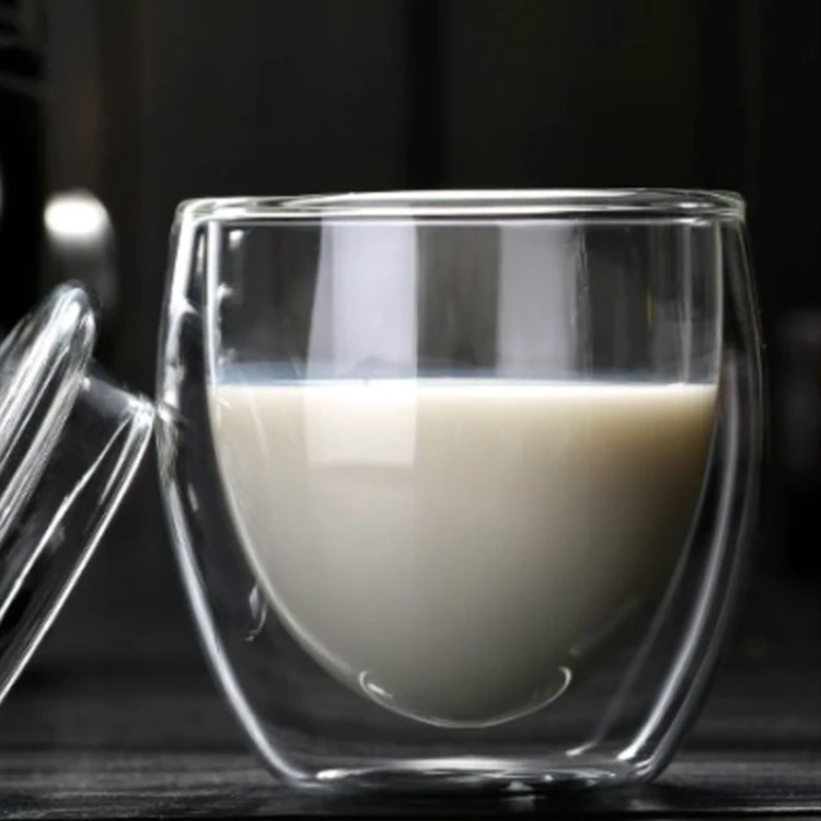 
double wall tea wine coffee glass mug coffee double wall glass cup 