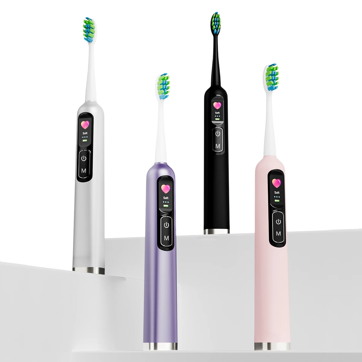 Bestselling intelligent display screen with multiple cleaning modes and dual button force adjustment, sonic electric toothbrush
