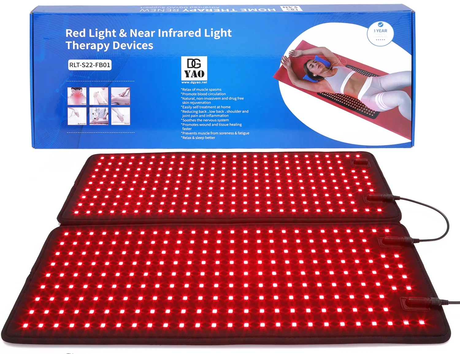DGYAO 2022 Led Light Therapy Pad Panel Bed For Whole Body Deep Penetrate Pain Relief Red Light Therapy Panel Infrared Light