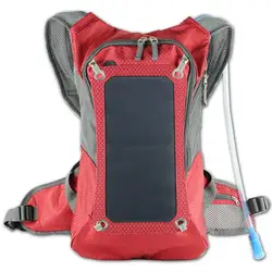 Customized waterproof usb charging multifunctional solar battery power bank panel cycling backpack