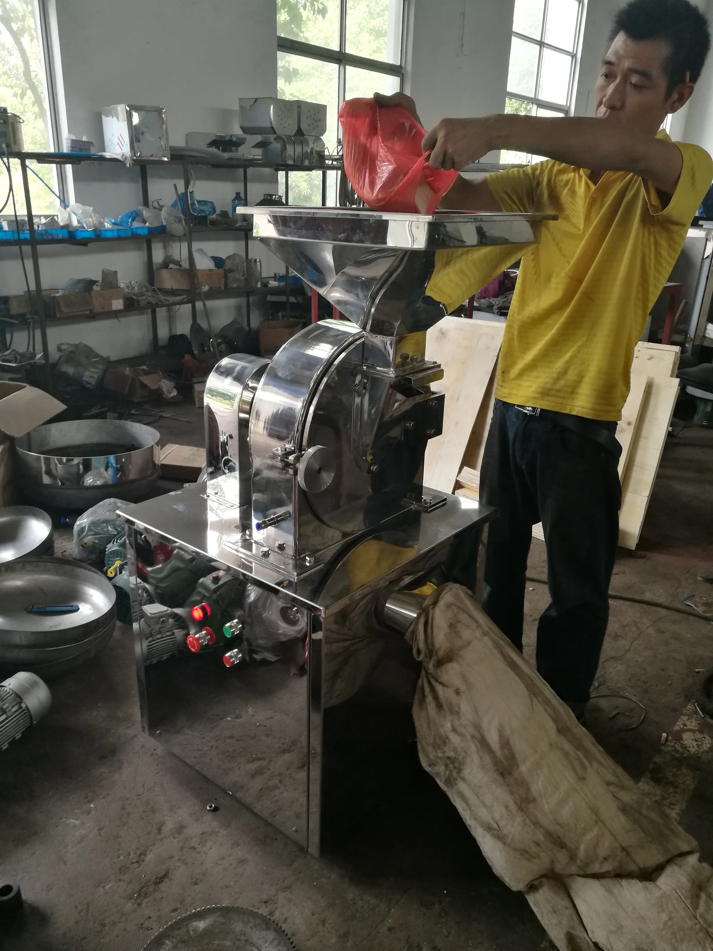 Dry chilli kava chilly grind machine spice chili masala powder grinding mill machinery