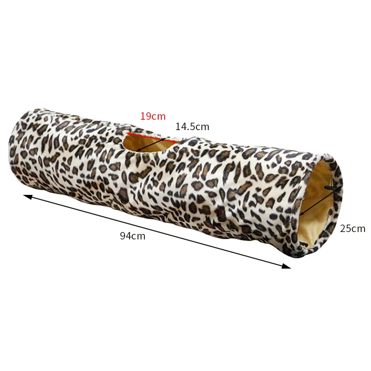 
2020 Foldable Cat Tunnel with Holes Cat Channel 3 color Selection Cat flannel channel toys 