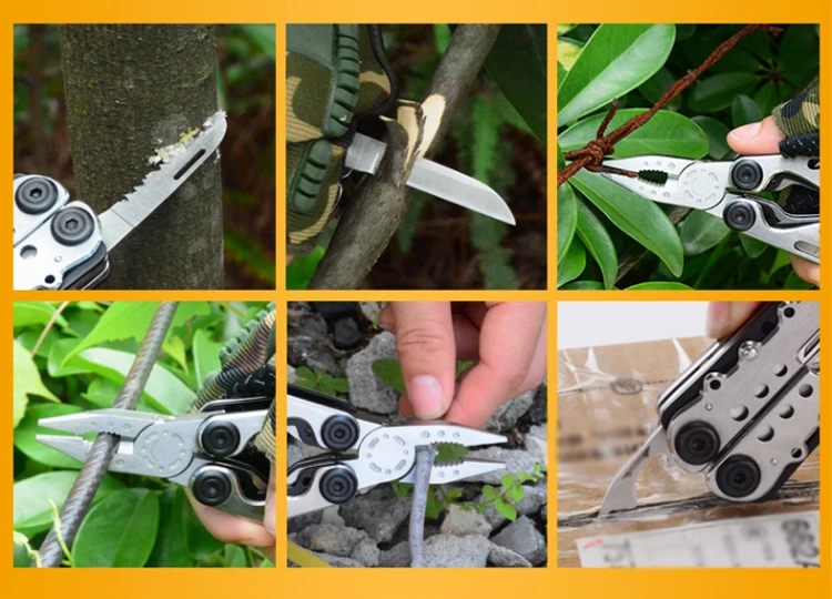 
Hot sale on Amazon Multi-Purpose Pocket Knife Pliers Kit, 420 Durable Stainless Steel Multi-Tools Pliers 