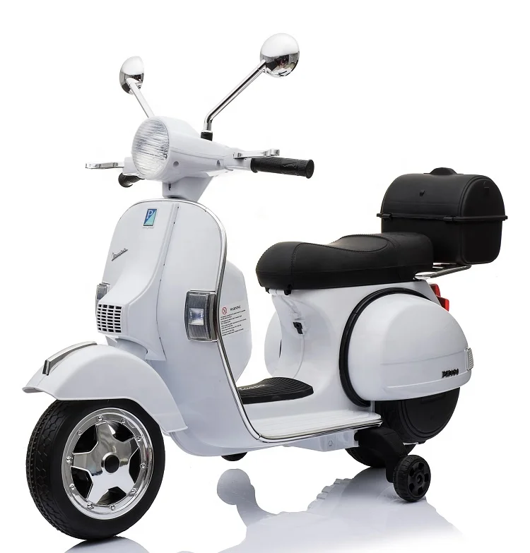 Дешевый мини детский мотоцикл Vespa PX150 лицензированный для детей езды на электрическом