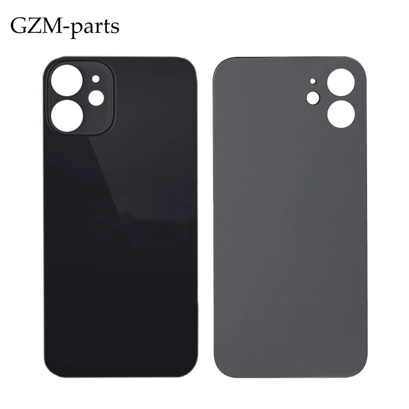 GZM-parts 100% New Back Housing Battery Door Cover Glass  for iPhone 12 Rear Housing cover glass