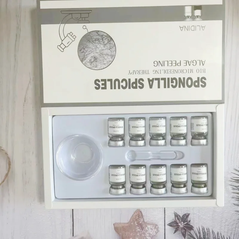 Algae Peeling Sponge Spicule Bio-Micro-needling Kit Brown Algae Natural Extract Ance Removal Deep Nourishing For Skin Care