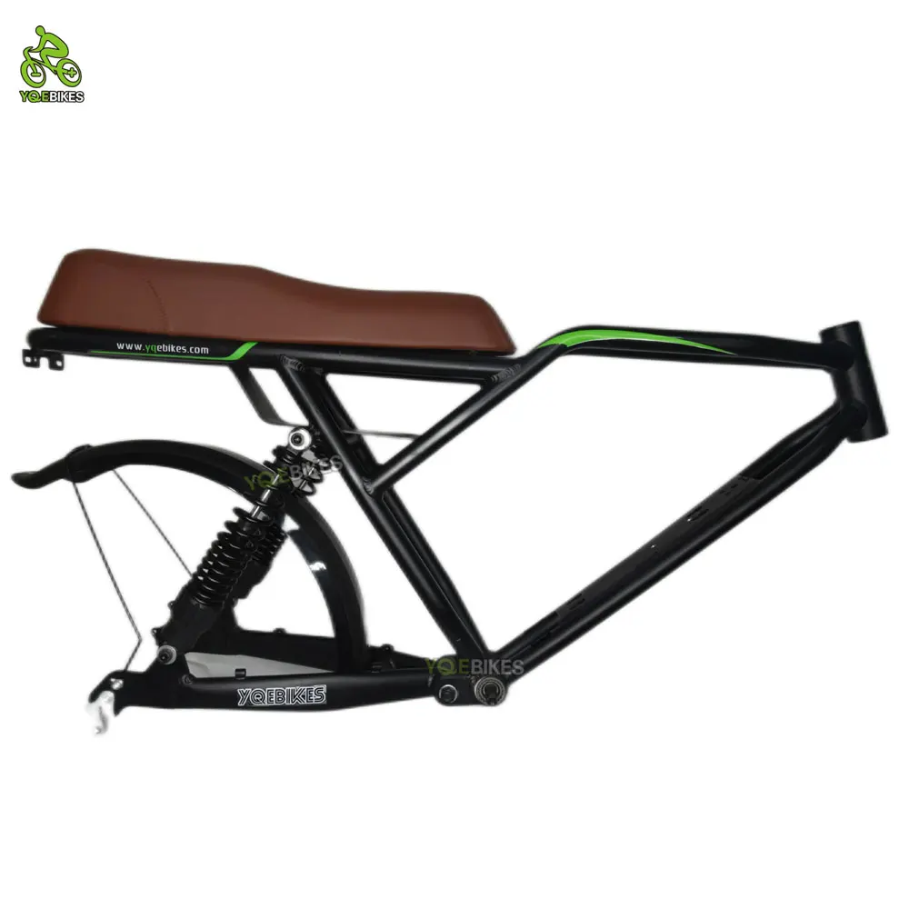 YQBIKES Owner Modle Bike Frame Bafang Motor Aluminum Fat Tire E Bike Frame Road City Electric Bike Frame for Assembly Factory